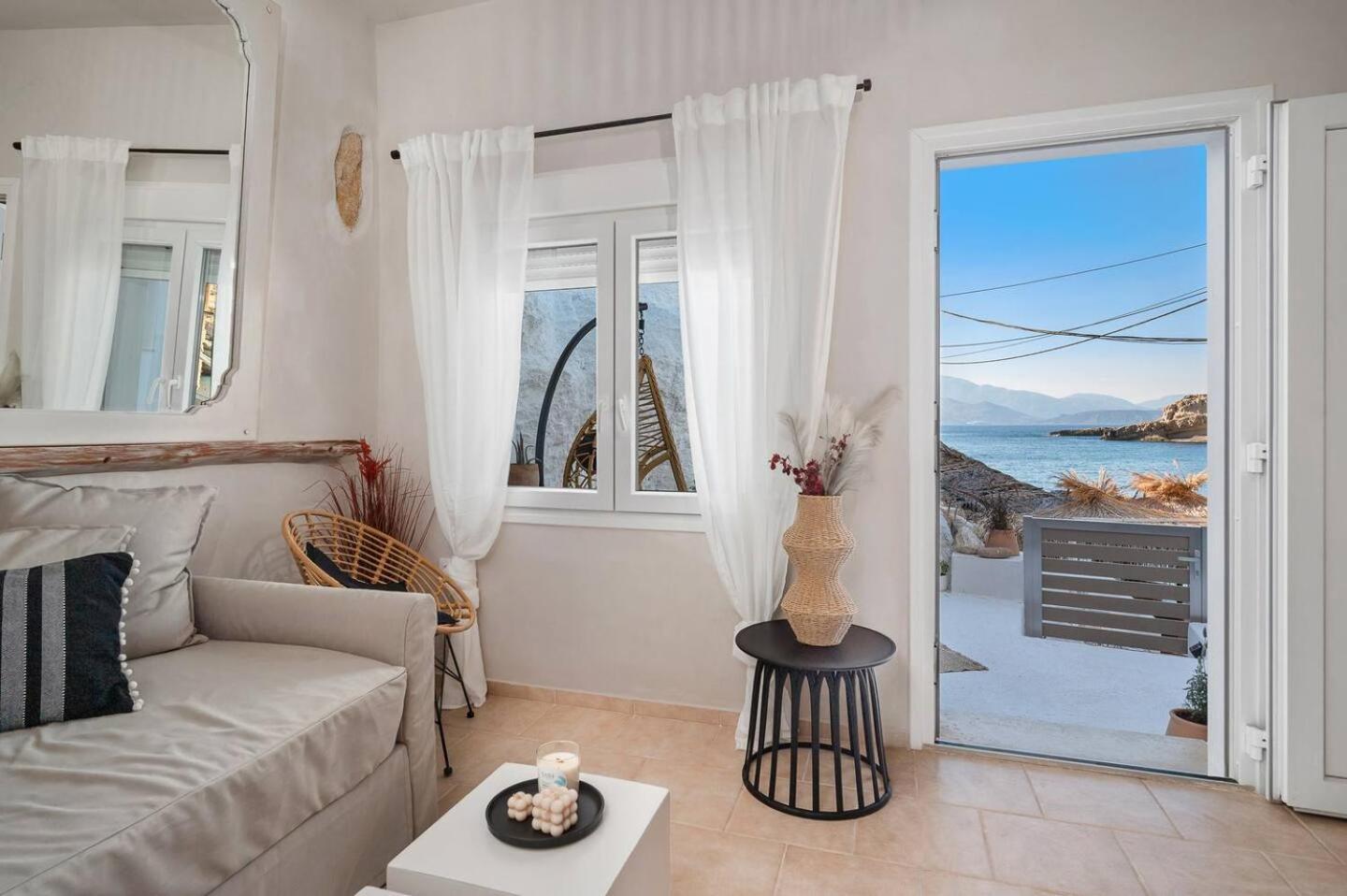 Casa Grotta With Sea & Cave View Hotel Матала Екстериор снимка